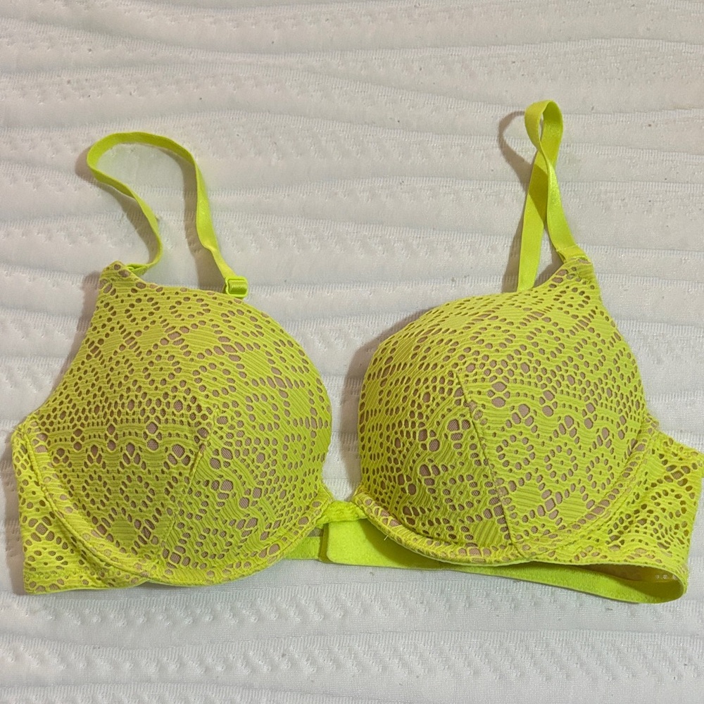 Victoria's Secret Neon Lace Bra